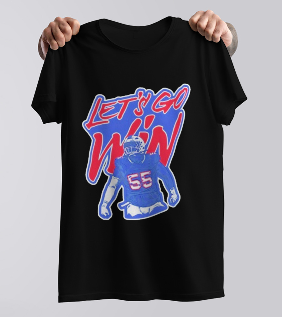Let's Go Win Buffalo Bills Michael Hoecht 55 T-Shirt