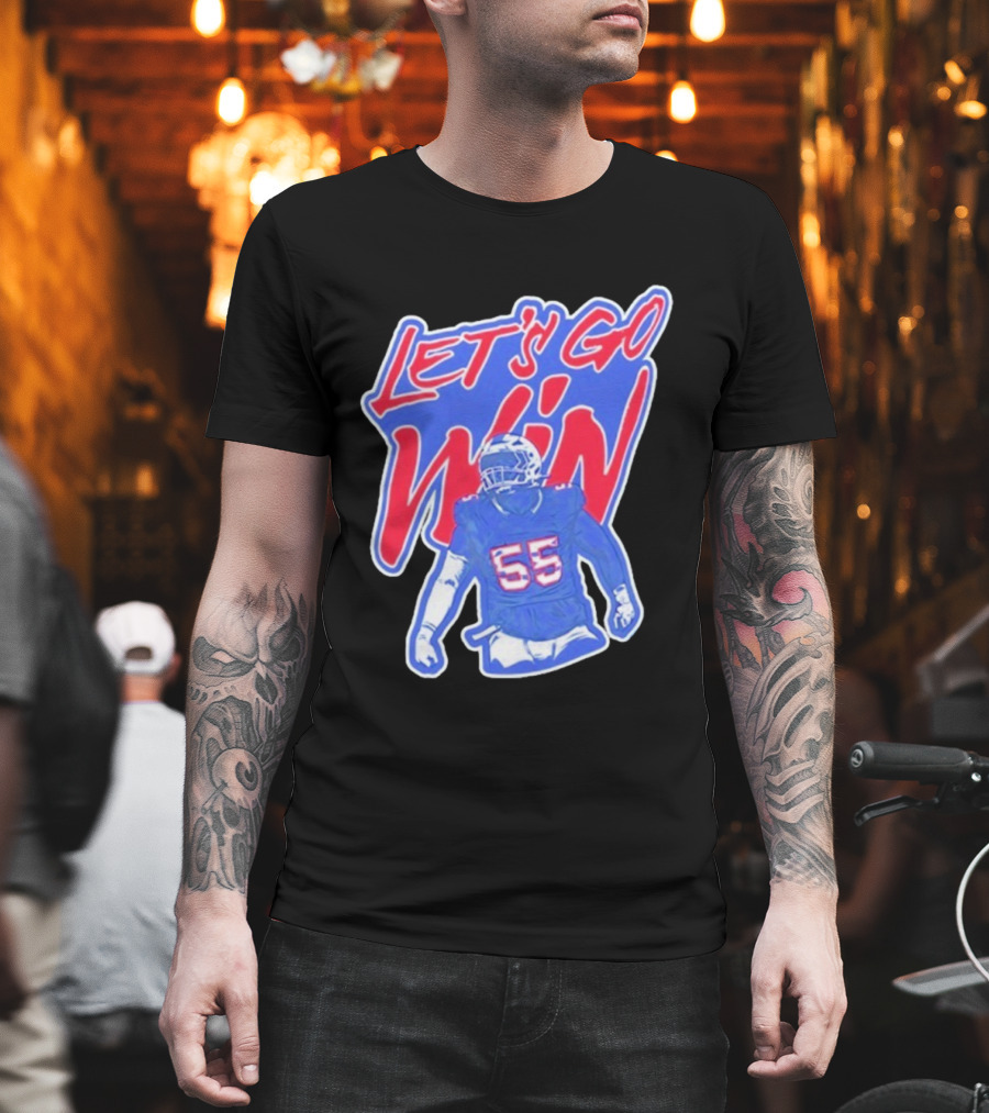Let's Go Win Buffalo Bills Michael Hoecht 55 T-Shirt
