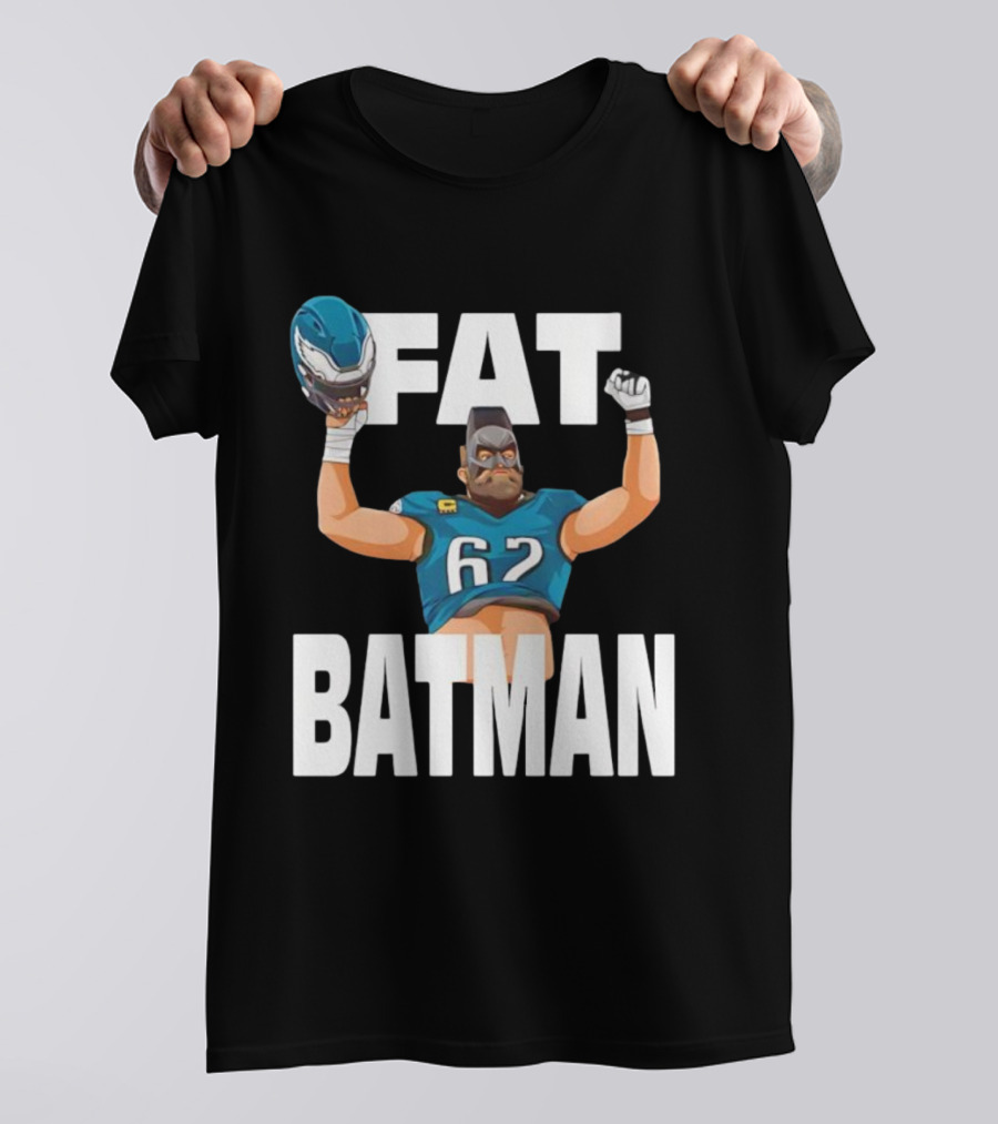 Philadelphia Eagles 62 Fat Batman Football Parody T-Shirt