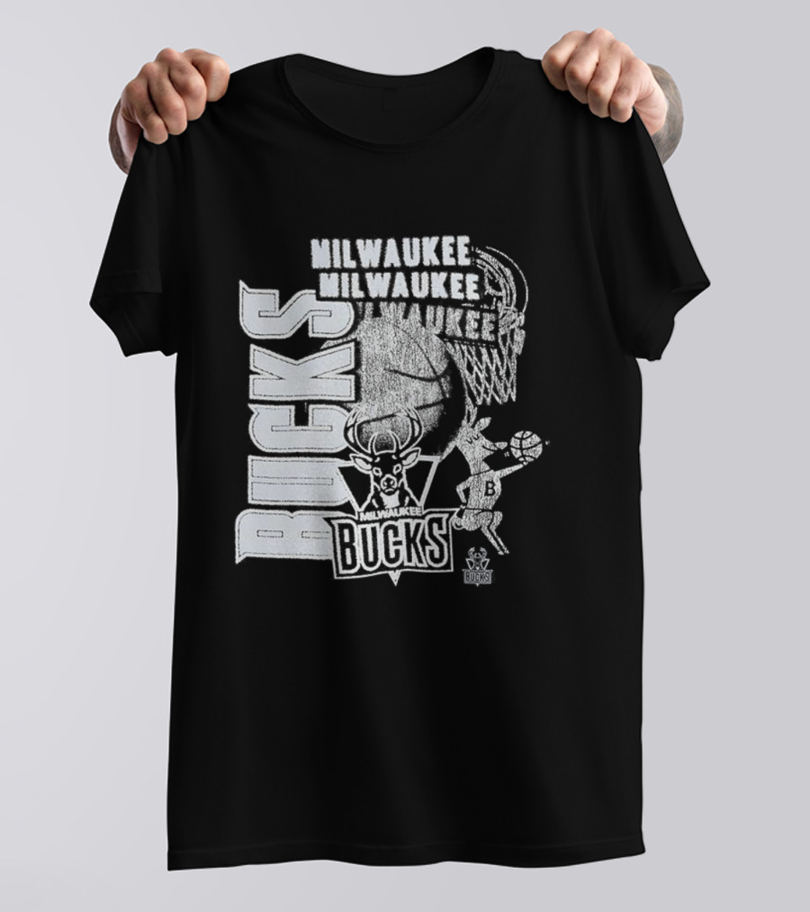 Milwaukee Bucks Basketball Classics Overlap Sports Team Style T-Shirt