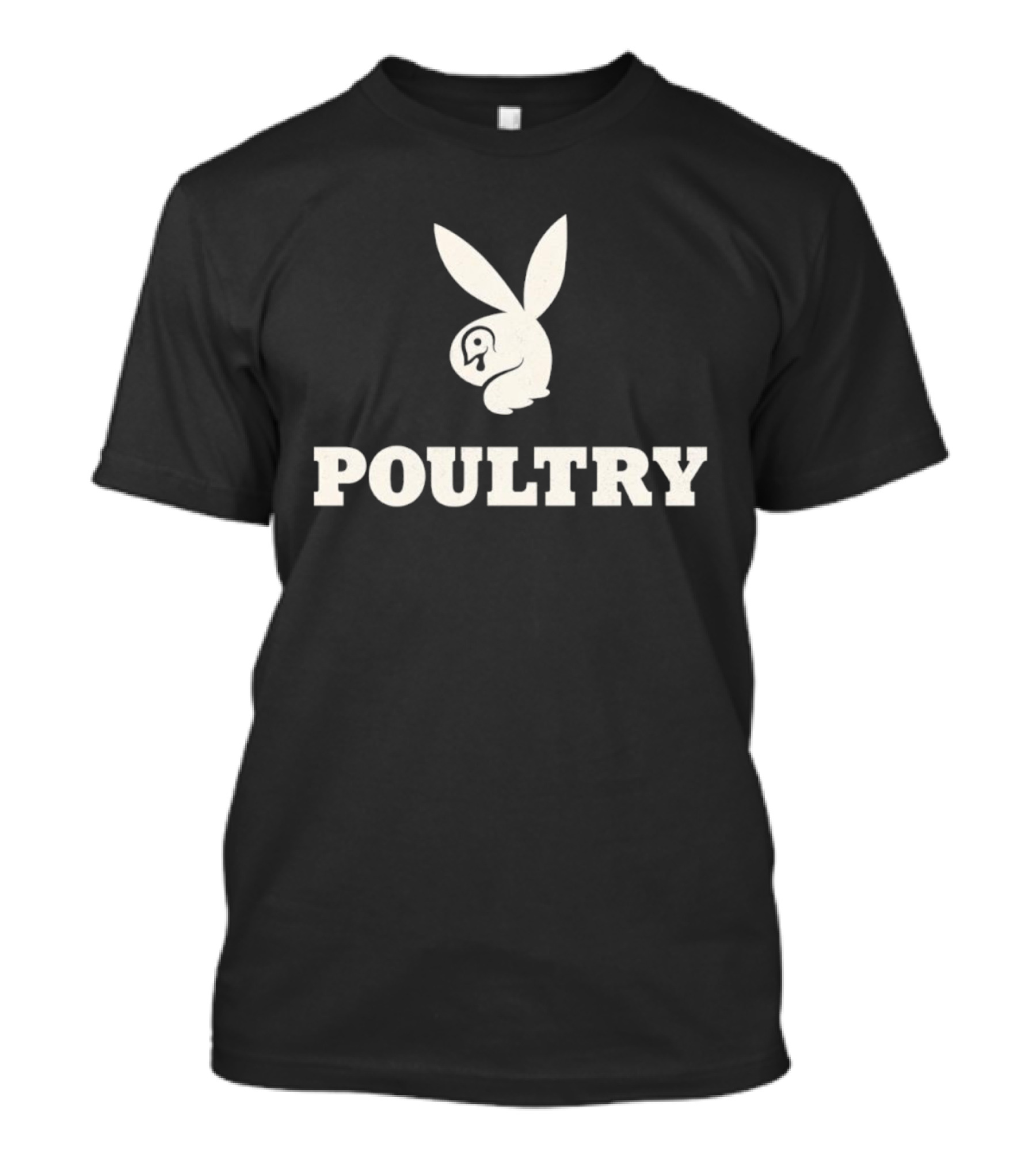 Poultry Playboy Parody Logo T-Shirt