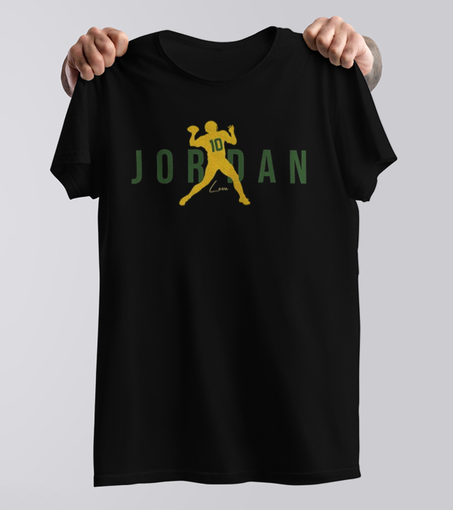 Jordan Love Air Quarterback 10 Green Bay Packers NFL Football Signature T-Shirt