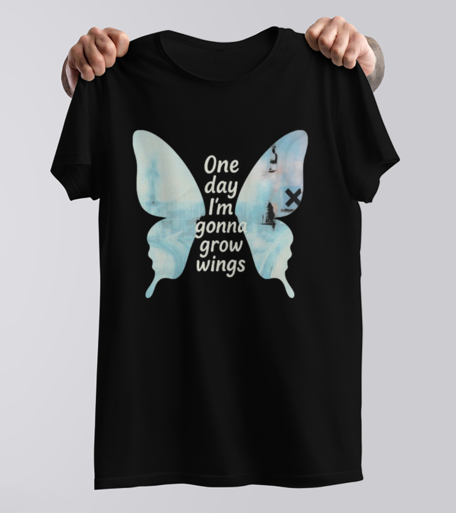 Radiohead One Day I’m Gonna Grow Wings Butterfly Album Art Concept T-Shirt