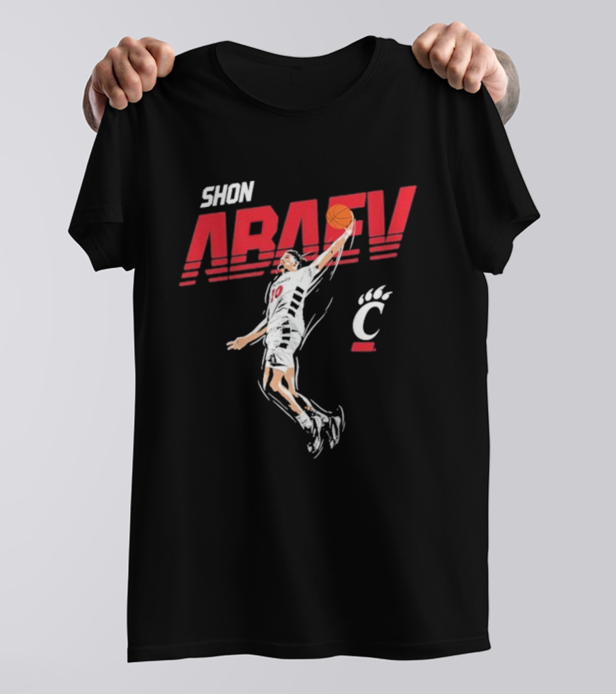 Shon Abaev Slam Dunk Cincinnati Bearcats Basketball T-Shirt