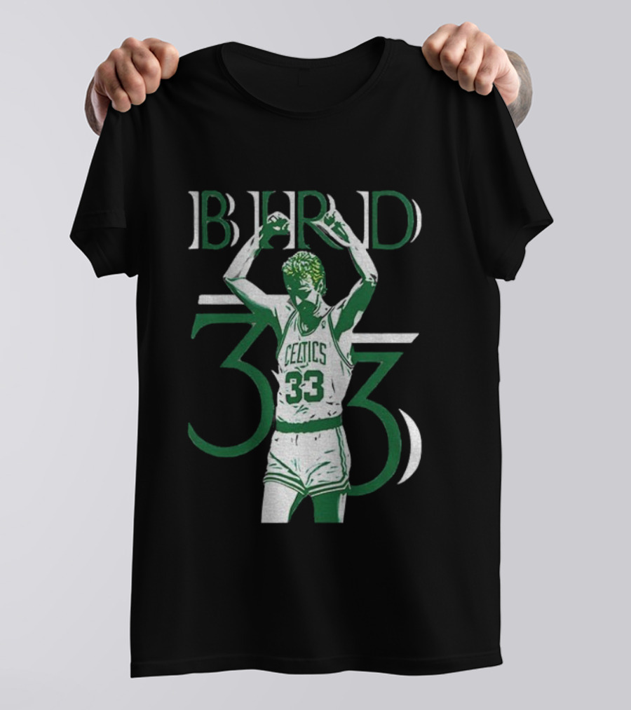 Boston Celtics Larry Bird 33 NBA Basketball Legend T-Shirt
