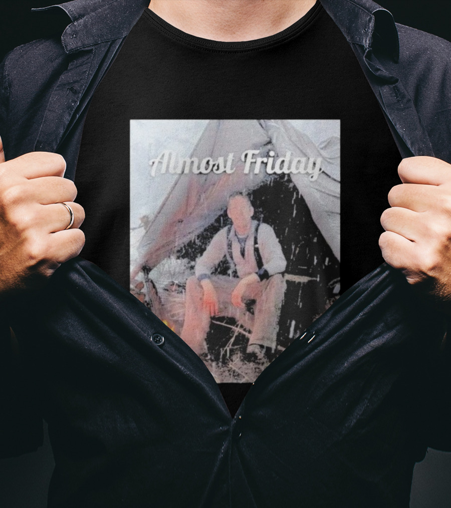 Almost Friday Luke Nichols Outdoor Camping Scene T-Shirt