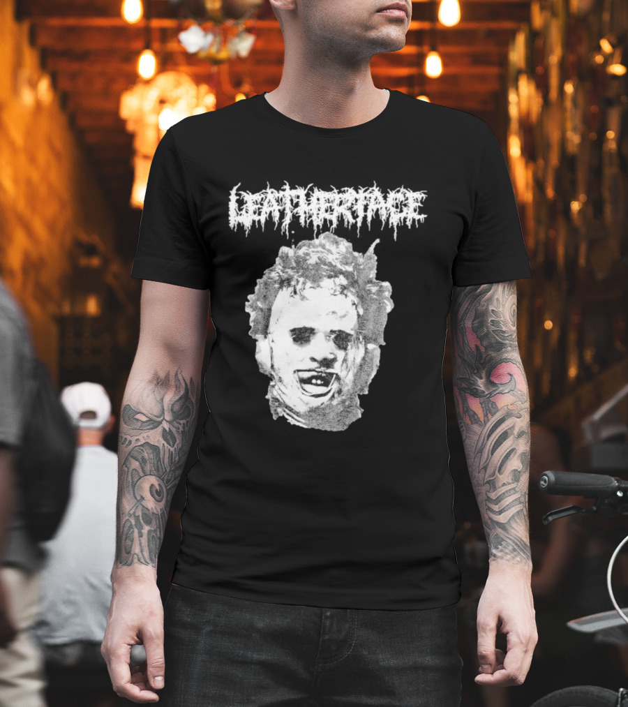 The Texas Chainsaw Massacre Metal Face Horror Icon Classic T-Shirt