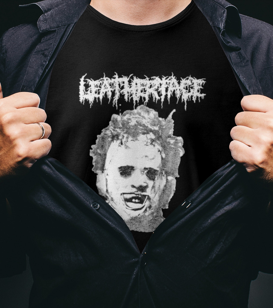 The Texas Chainsaw Massacre Metal Face Horror Icon Classic T-Shirt