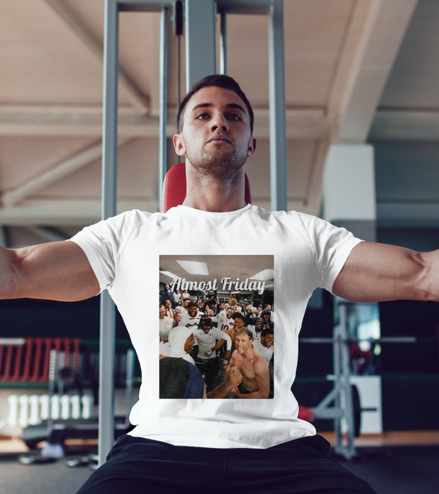 Almost Friday Chicago Bears Team Celebration NFL T-Shirt