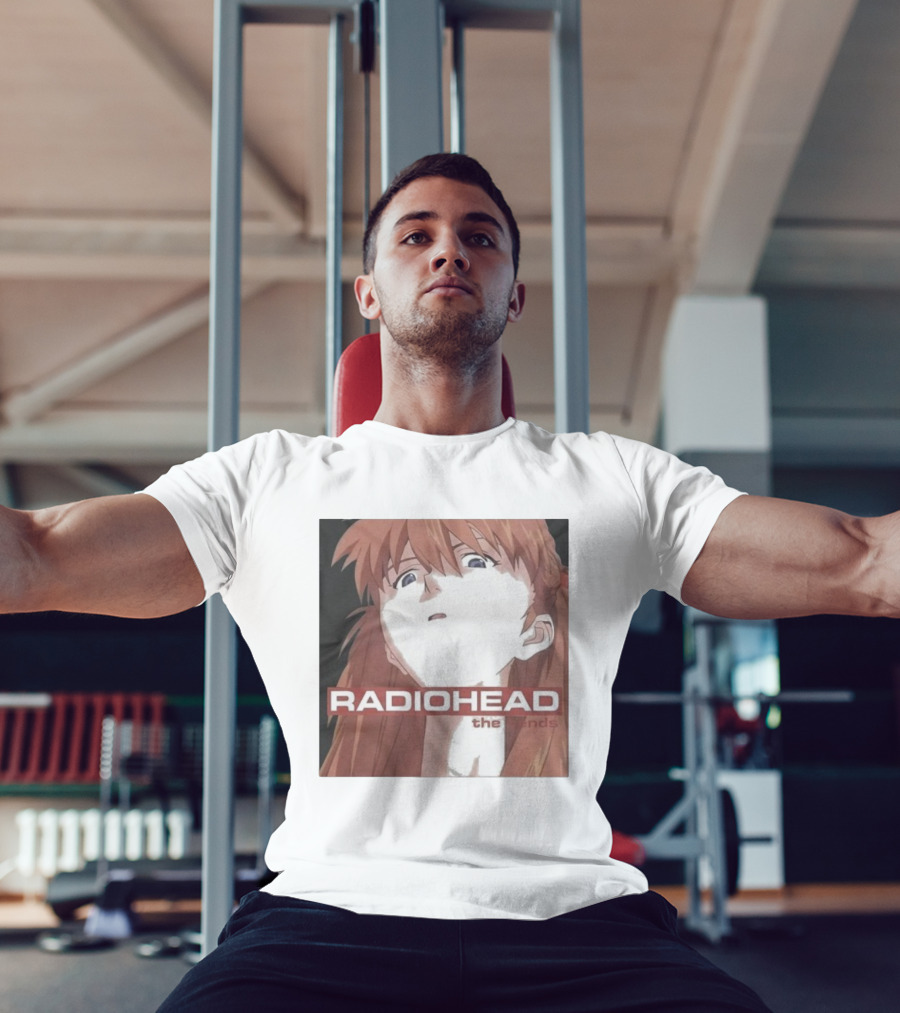 Radiohead The Bends Asuka Langley Soryu Anime Crossover Fan Art T-Shirt