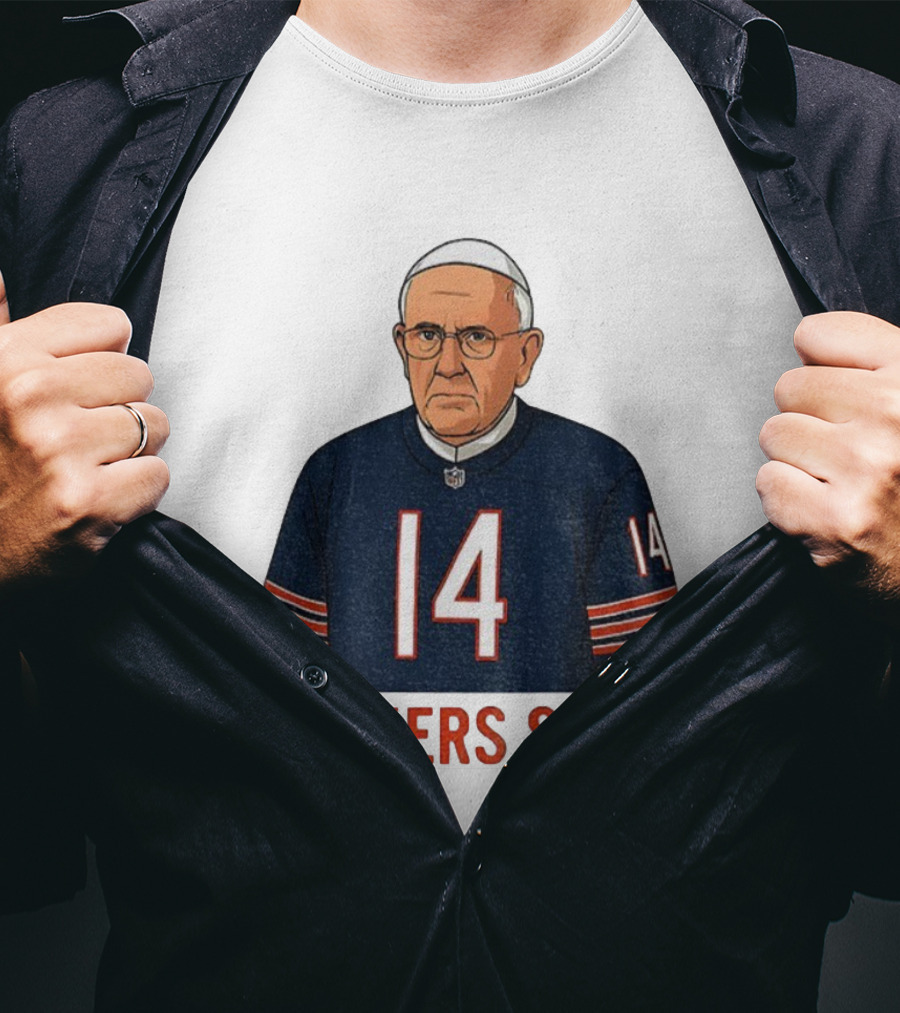 Packers Suck Pope Da Pope Chicago Bears Football Thanksgiving 14 T-Shirt