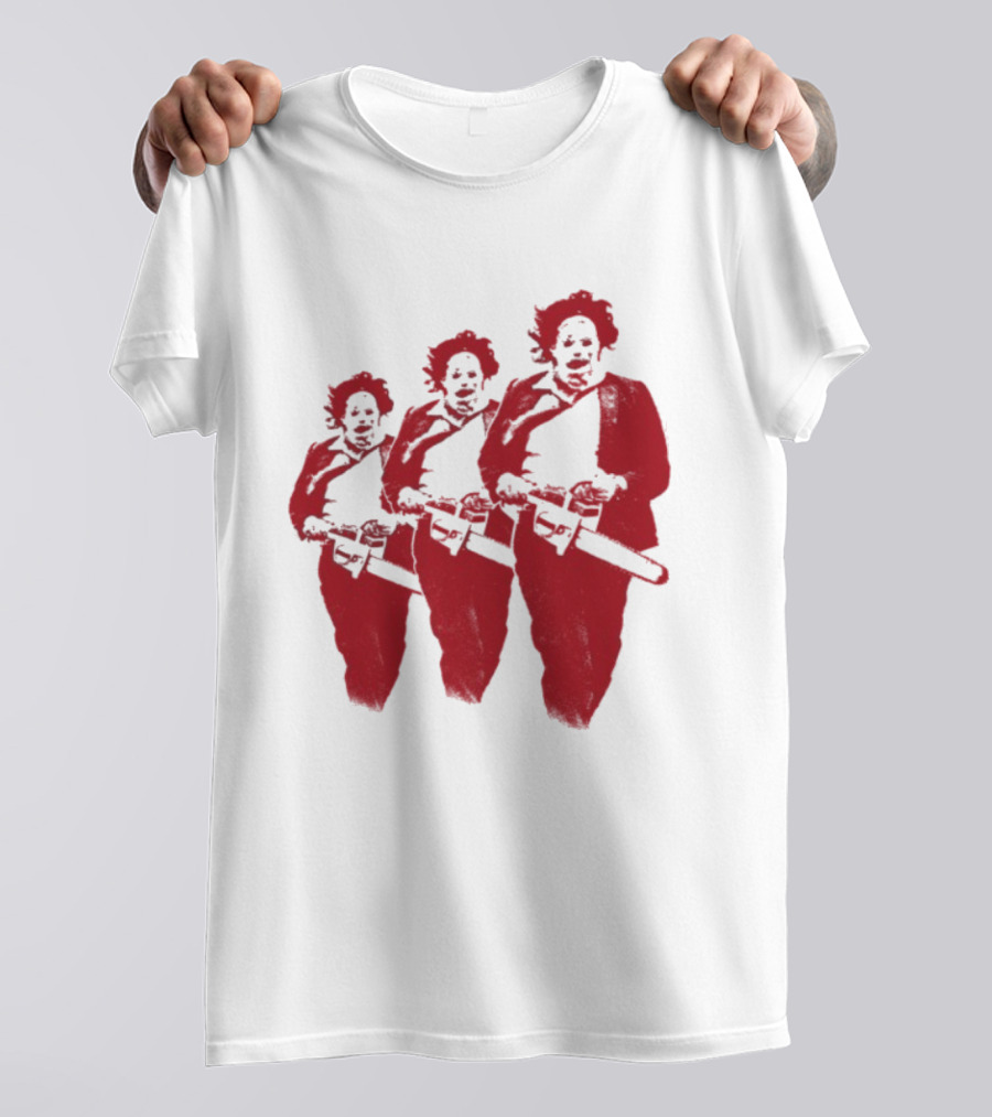 The Texas Chainsaw Massacre Leatherface Trio T-Shirt