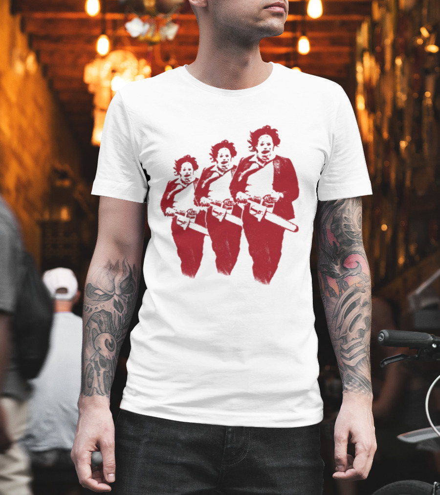 The Texas Chainsaw Massacre Leatherface Trio T-Shirt