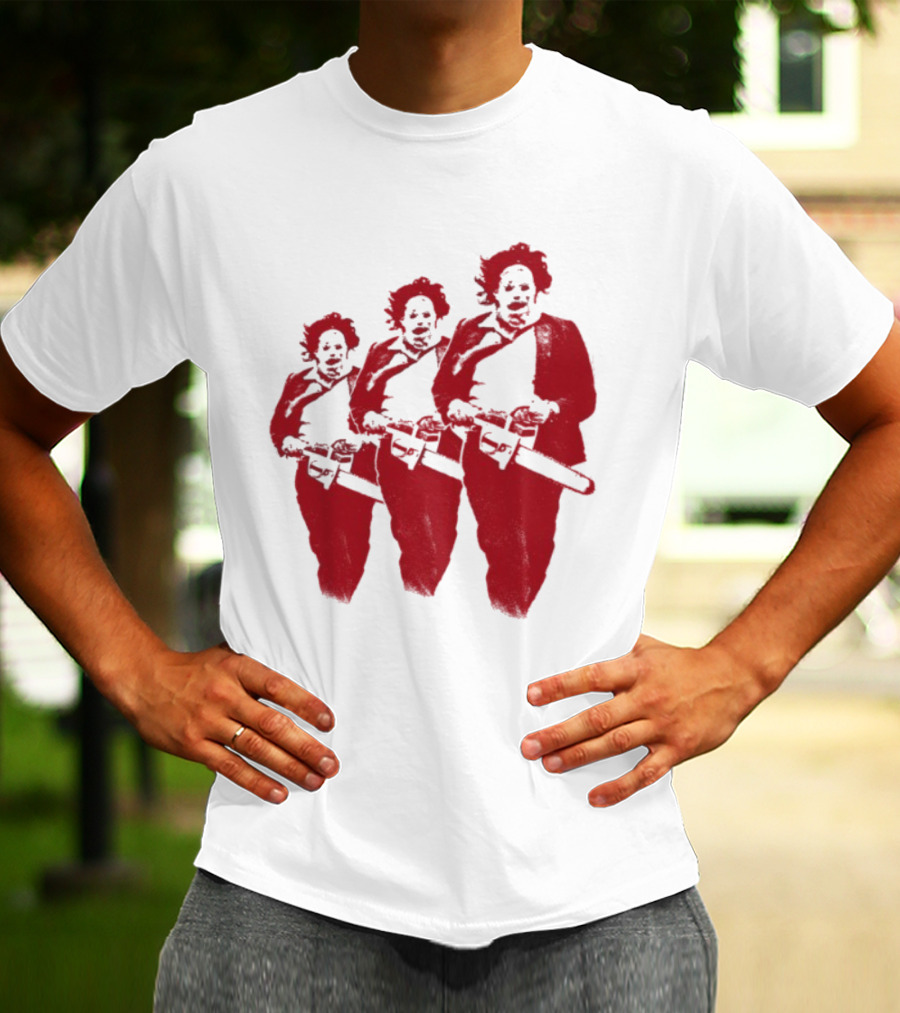 The Texas Chainsaw Massacre Leatherface Trio T-Shirt