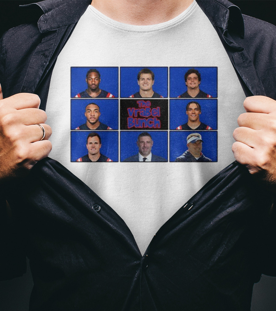 New England Patriots 2025 The Vrabel Bunch NFL Players Drake Maye T-Shirt