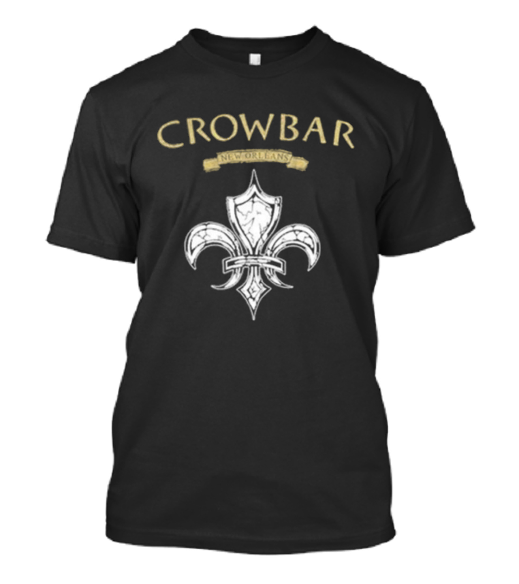 Crowbar Fleur De Lis Serpent Only Lies New Orleans Symbol T-Shirt