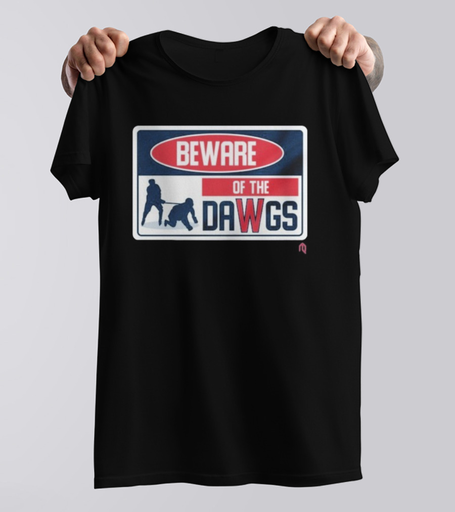 Beware Of The Dawgs Hockey Players Washington Capitals T-Shirt
