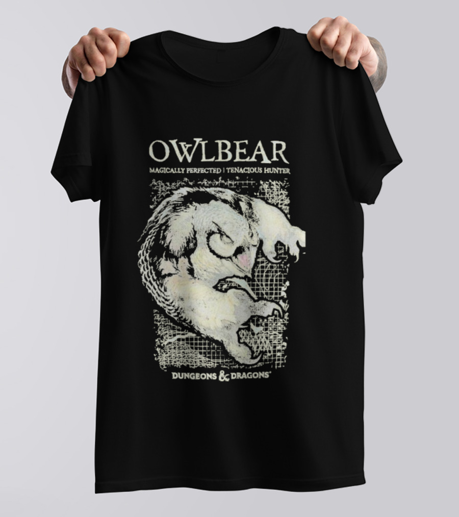 Owlbear Dungeons & Dragons Magically Perfected Tenacious Hunter T-Shirt