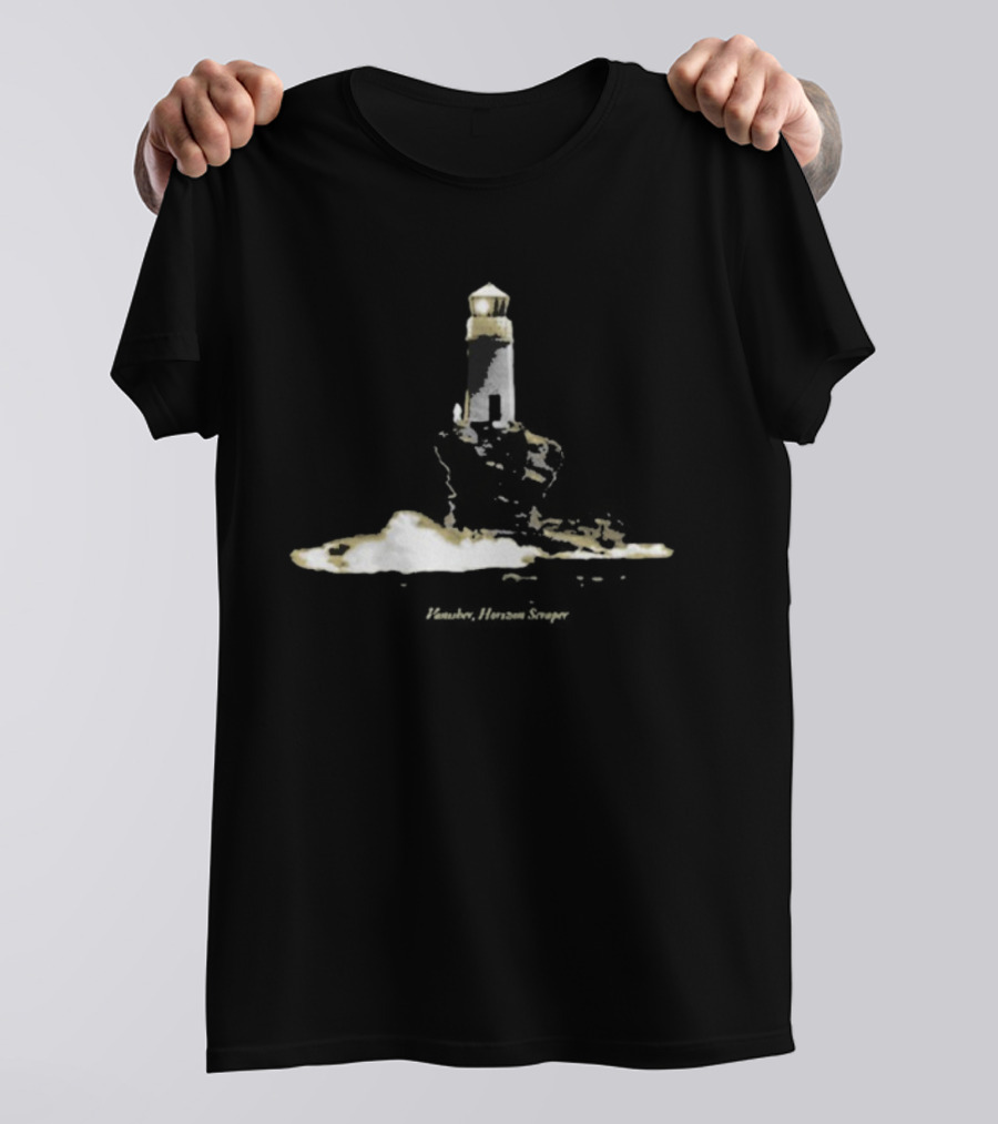 Quadeca Vanisber Lighthouse Horizon Scaper Ocean Scene T-Shirt