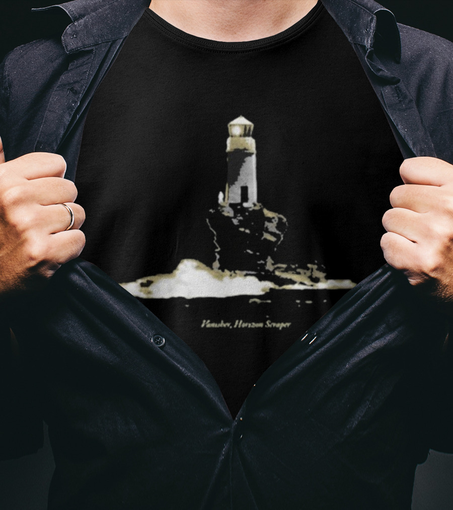 Quadeca Vanisber Lighthouse Horizon Scaper Ocean Scene T-Shirt