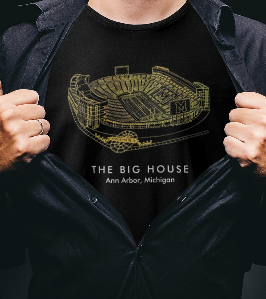 The Big House Ann Arbor Michigan Stadium Michigan Wolverines T-Shirt