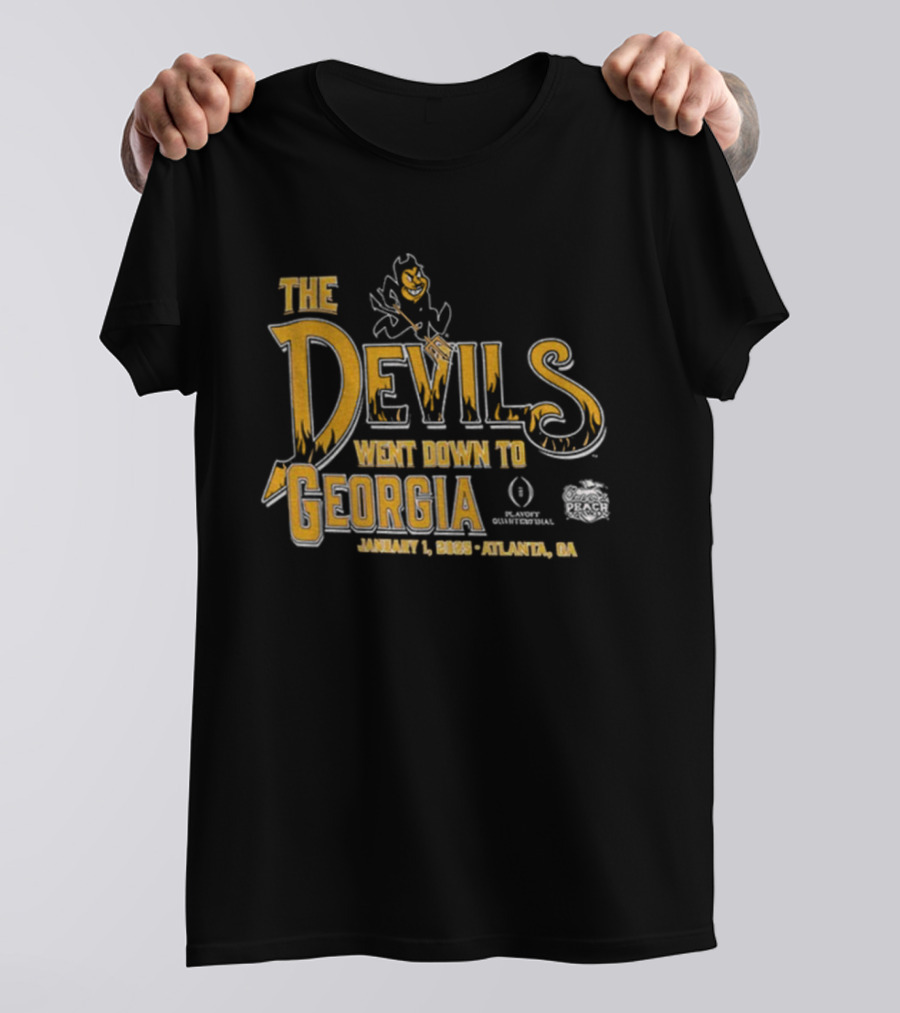 The Devils Went Down To Georgia January 1 2022 Atlanta GA T-Shirt