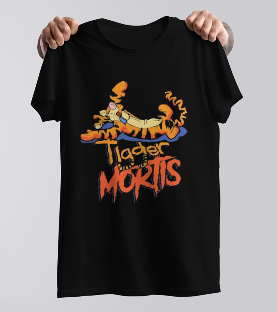 Tigger Mortis Playful Cartoon Character Illustration T-Shirt