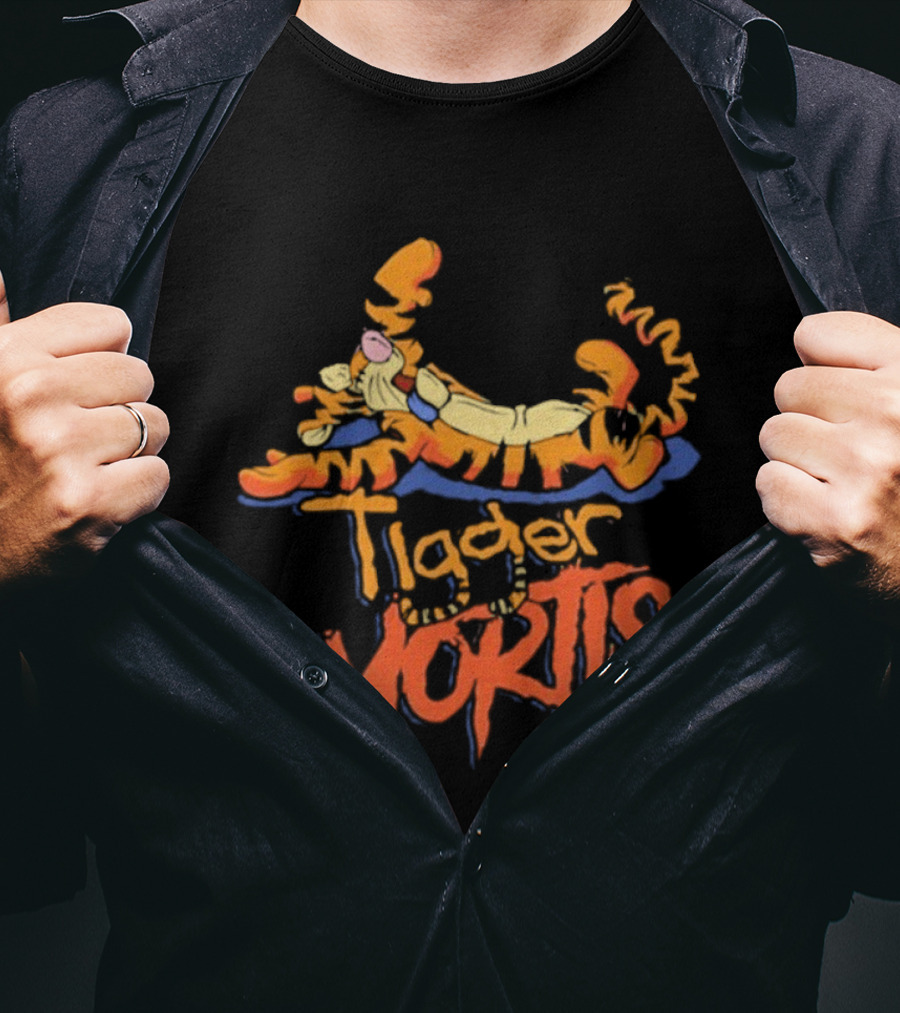 Tigger Mortis Playful Cartoon Character Illustration T-Shirt