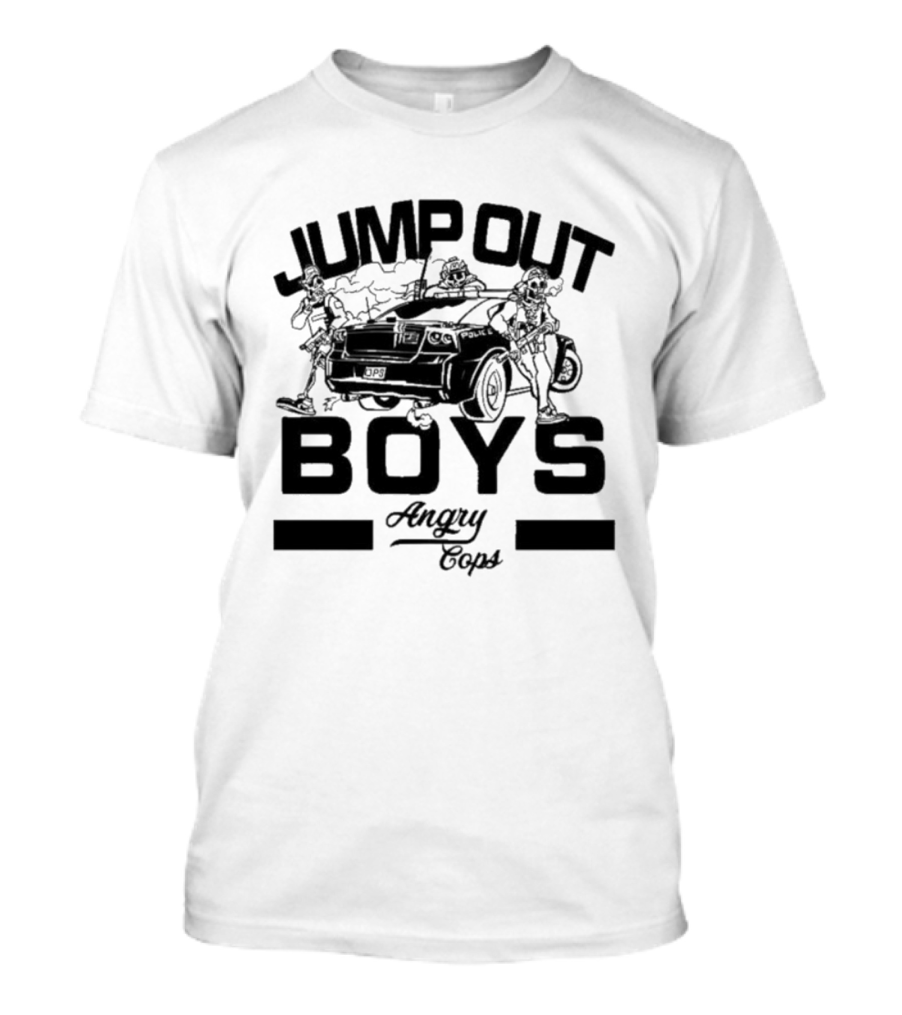 Jump Out Boys Angry Cops Tactical Humor Punishment Team T-Shirt