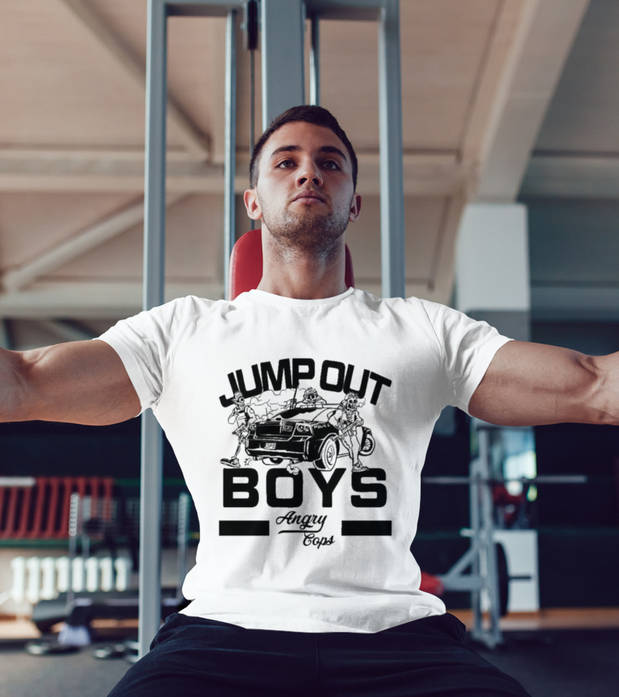 Jump Out Boys Angry Cops Tactical Humor Punishment Team T-Shirt
