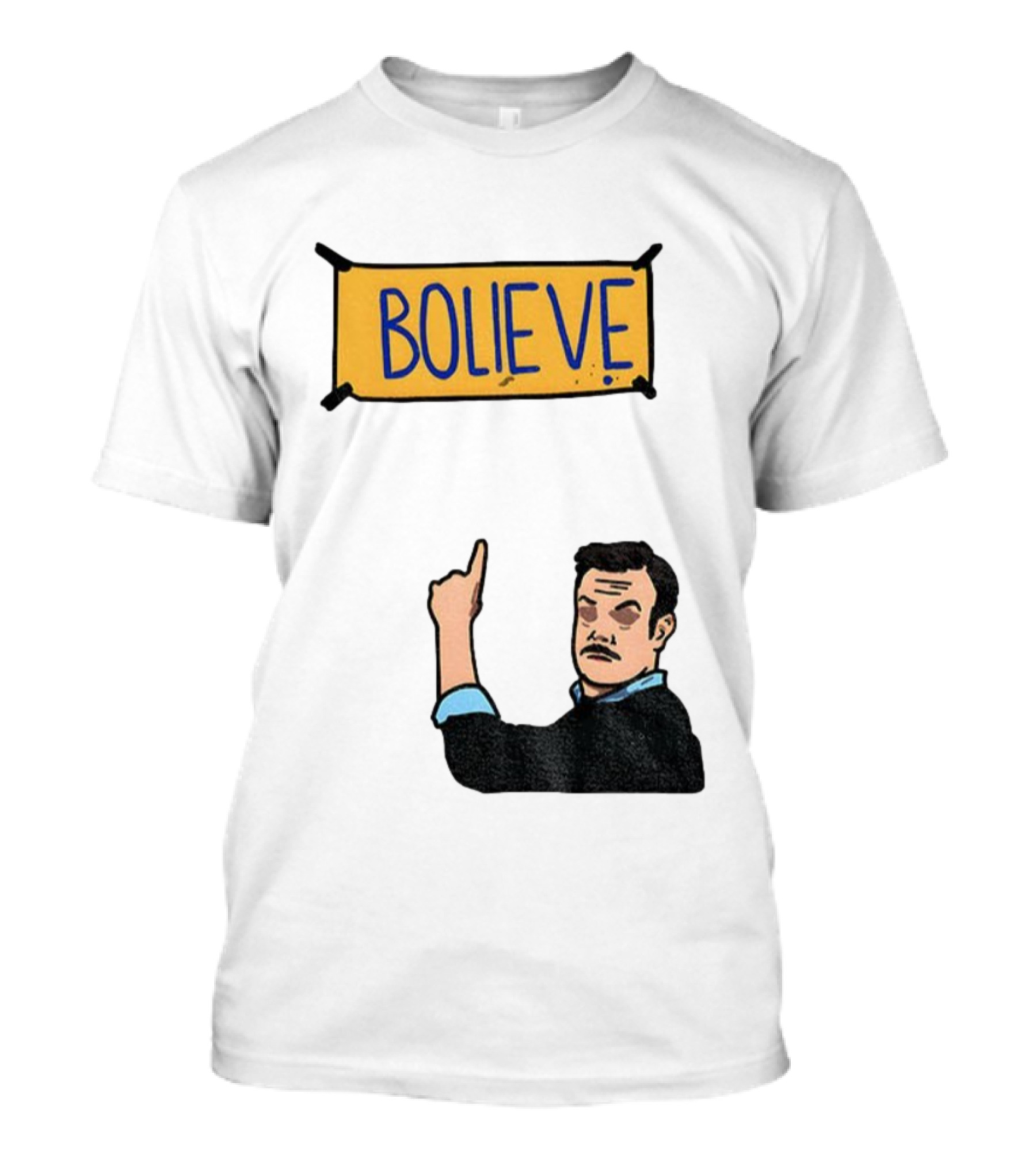 Bolieve Bo Nix Denver Broncos NFL Football Cartoon T-Shirt