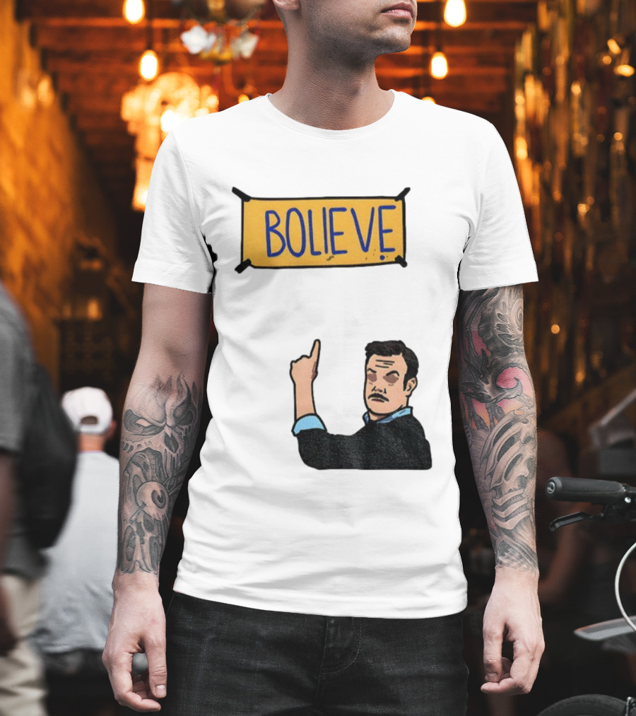 Bolieve Bo Nix Denver Broncos NFL Football Cartoon T-Shirt