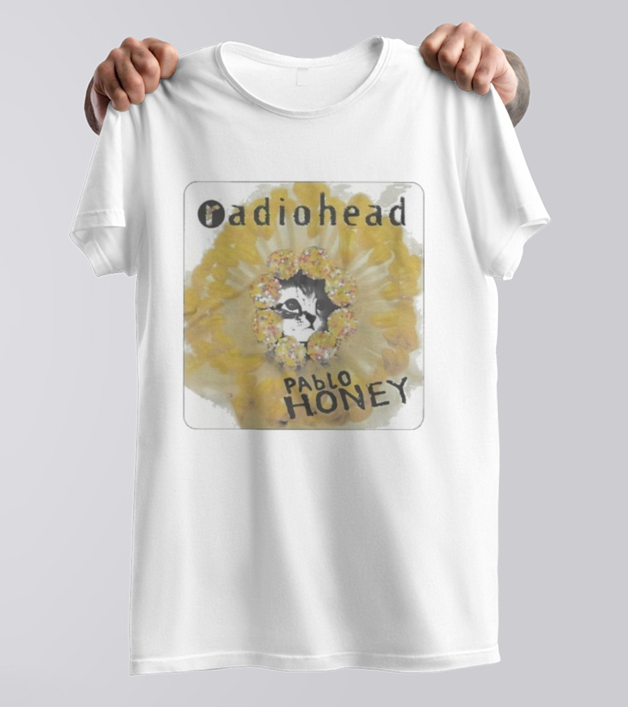 Radiohead Pablo Honey Cat Album Cover Design T-Shirt