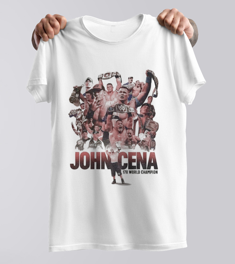John Cena The World Champion WrestleMania 17th Championship T-Shirt