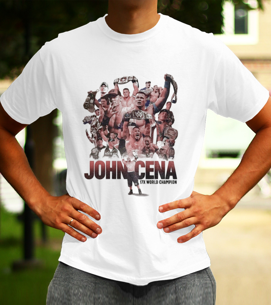 John Cena The World Champion WrestleMania 17th Championship T-Shirt