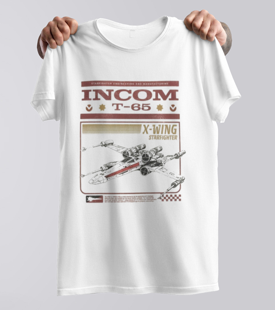 Star Wars Incom T-65 X-Wing Starfighter Legendary Pilot Assault Squadron T-Shirt