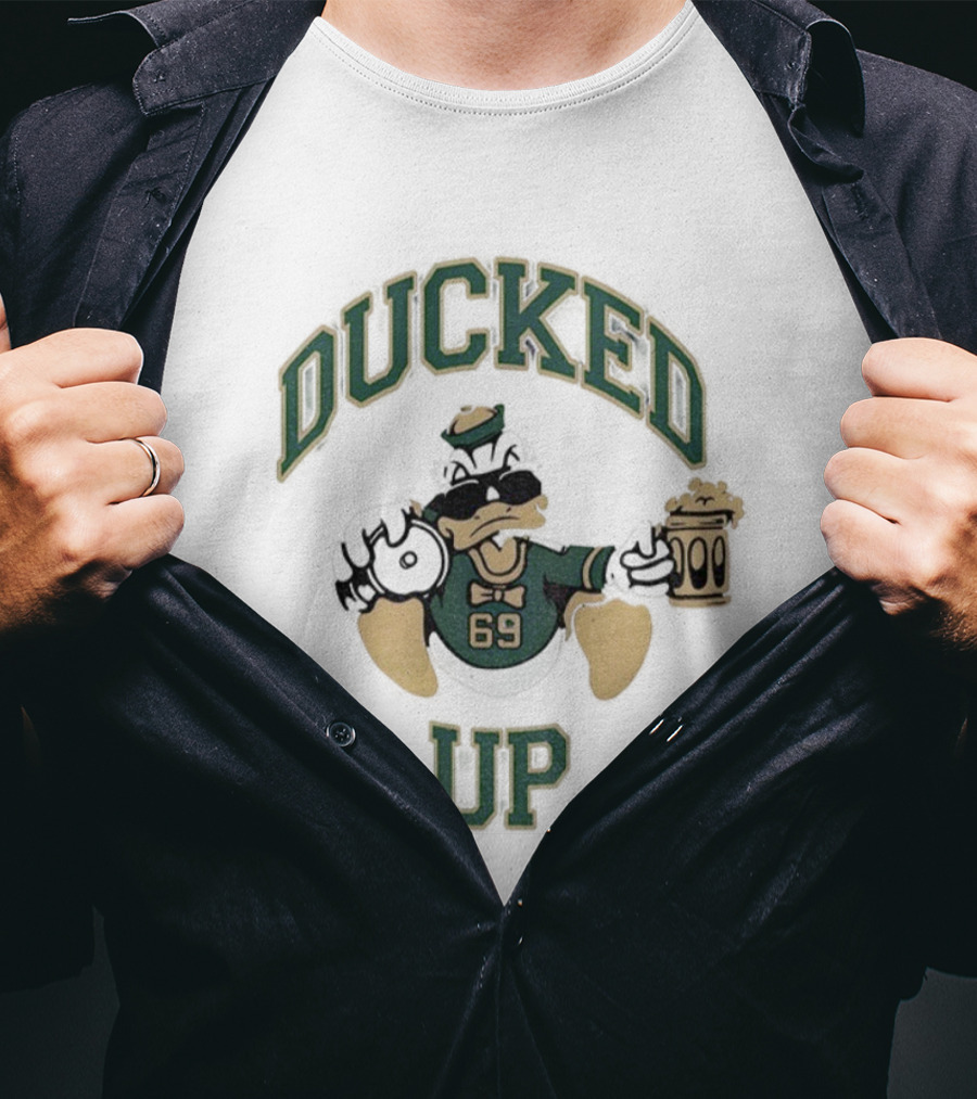 Ducked Up Oregon Duck Mascot Parody 69 T-Shirt