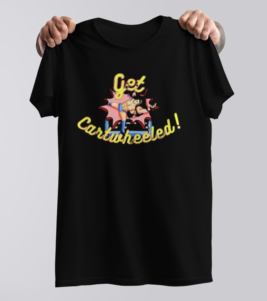 Get Cartwheeled Wrestling Move Cartoon Style T-Shirt