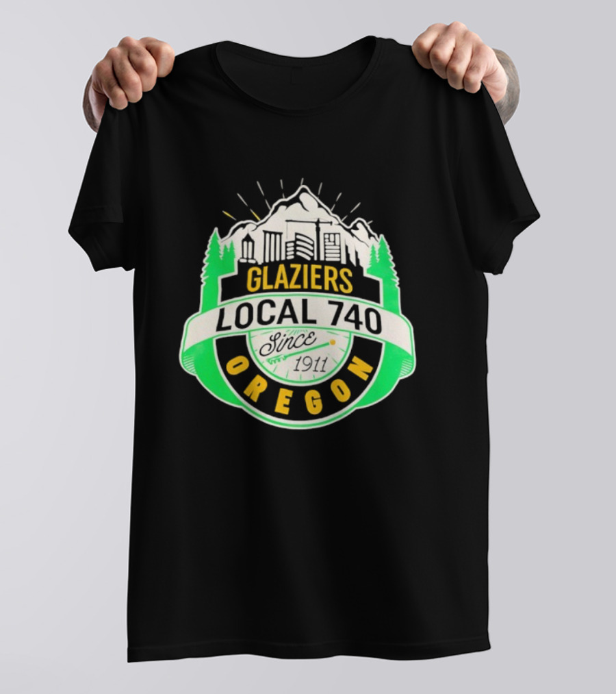 Glaziers Local 740 Oregon Union Vintage Since 1911 T-Shirt