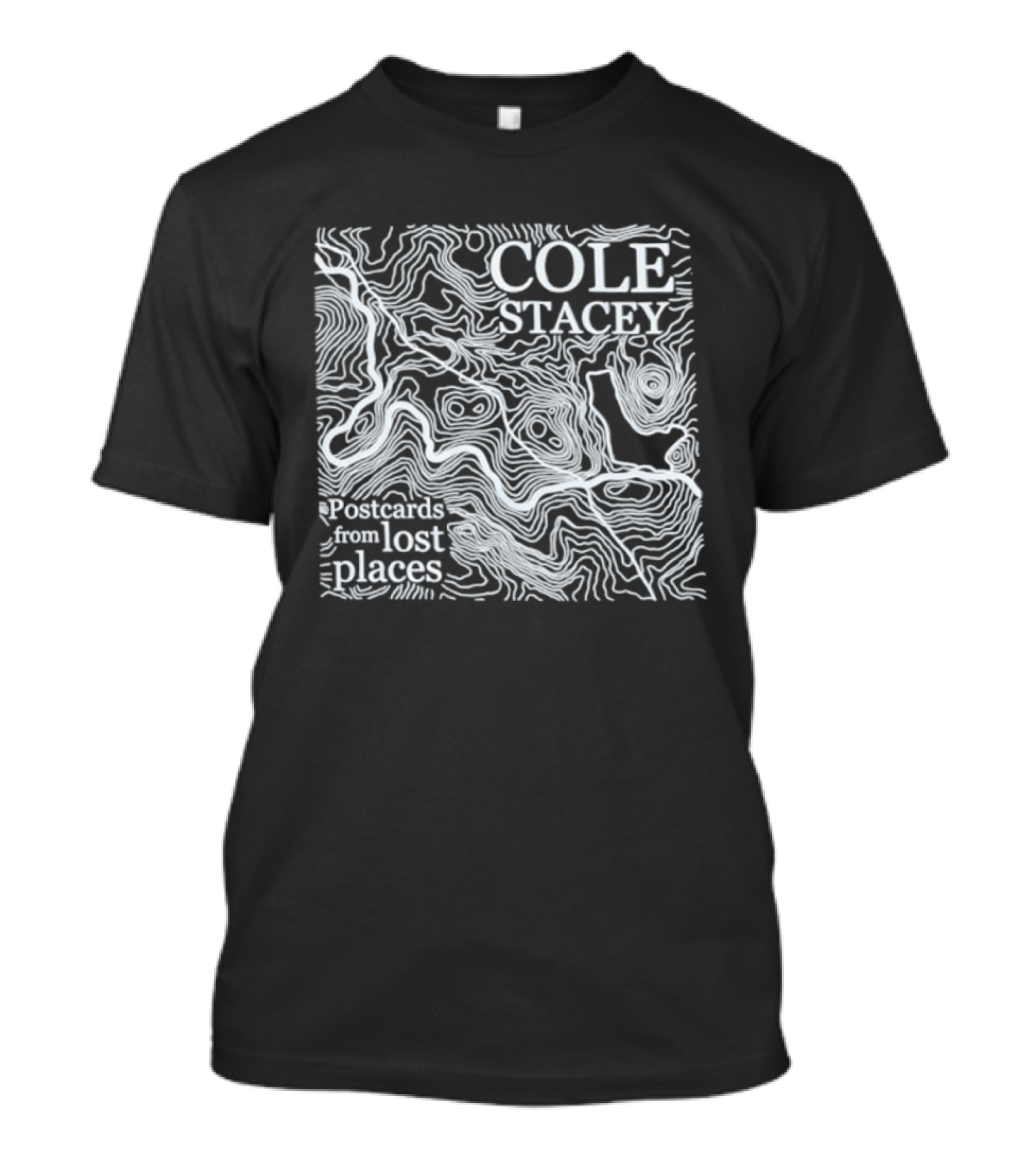 Cole Stacey Postcards From Lost Places Maze Lines Faces T-Shirt
