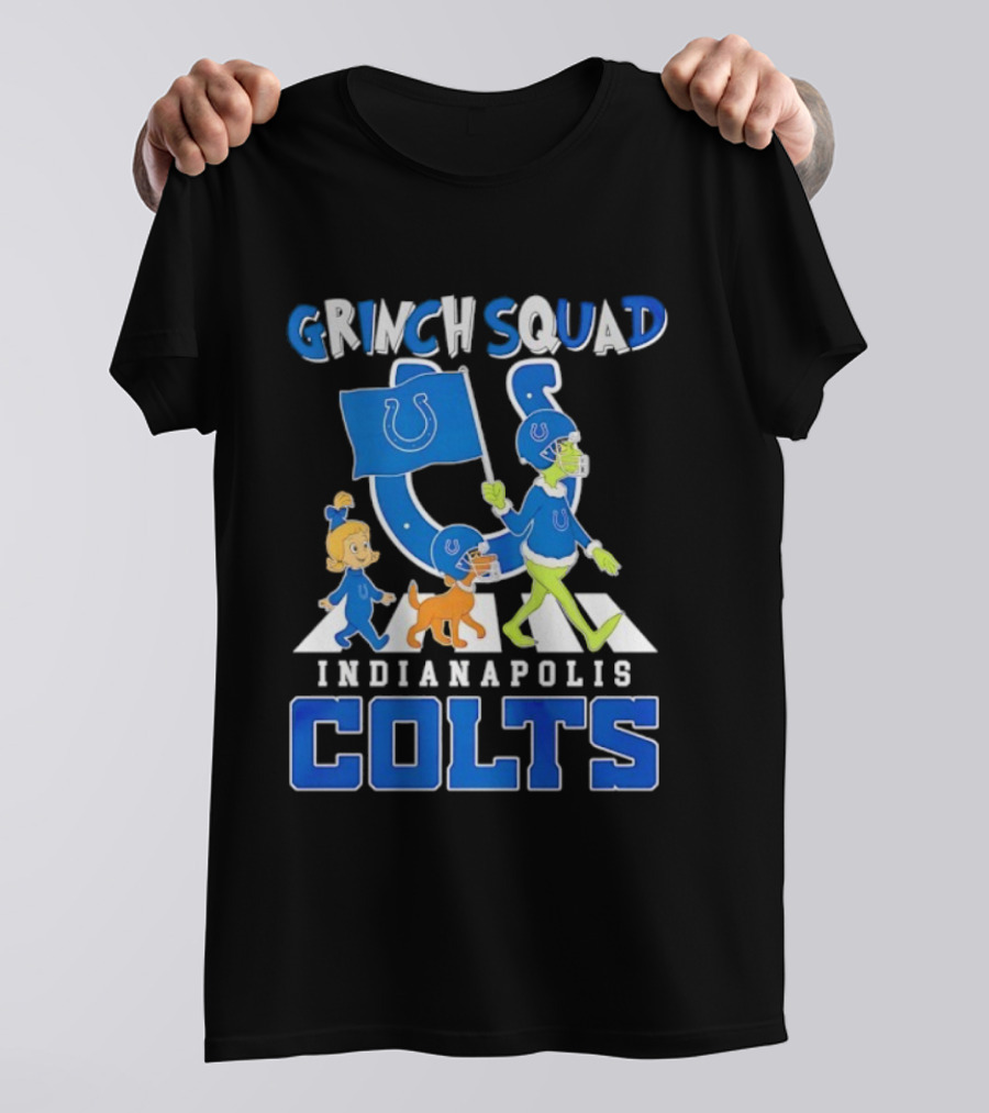 Grinch Squad Indianapolis Colts Fan Parade T-Shirt