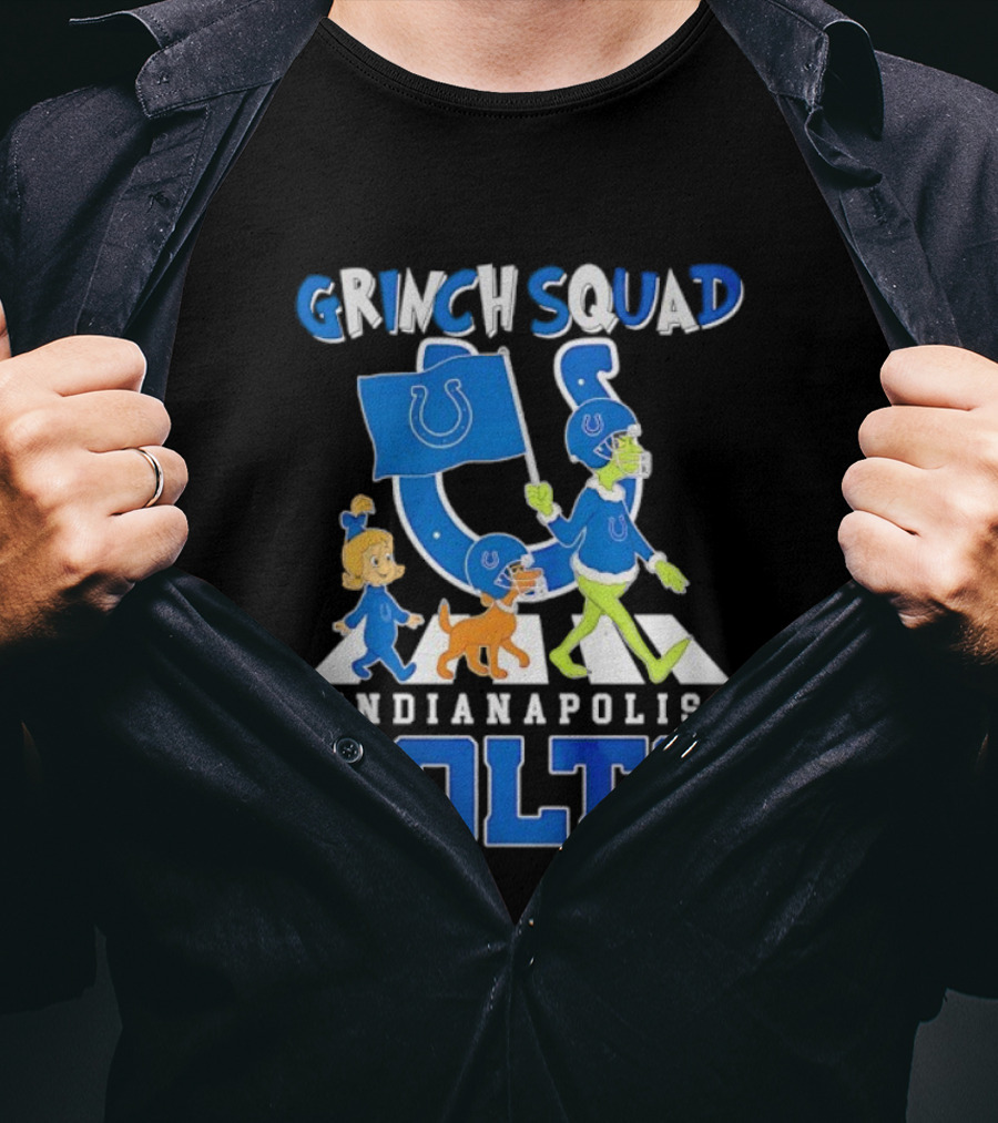 Grinch Squad Indianapolis Colts Fan Parade T-Shirt