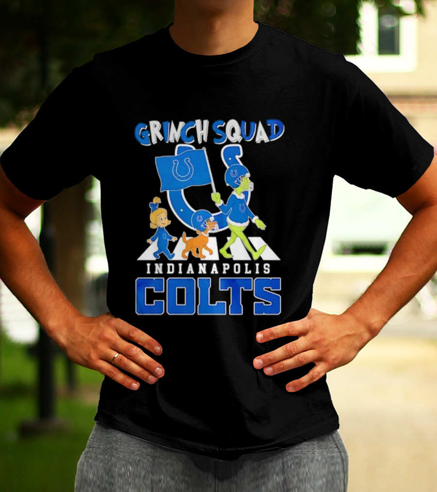 Grinch Squad Indianapolis Colts Fan Parade T-Shirt