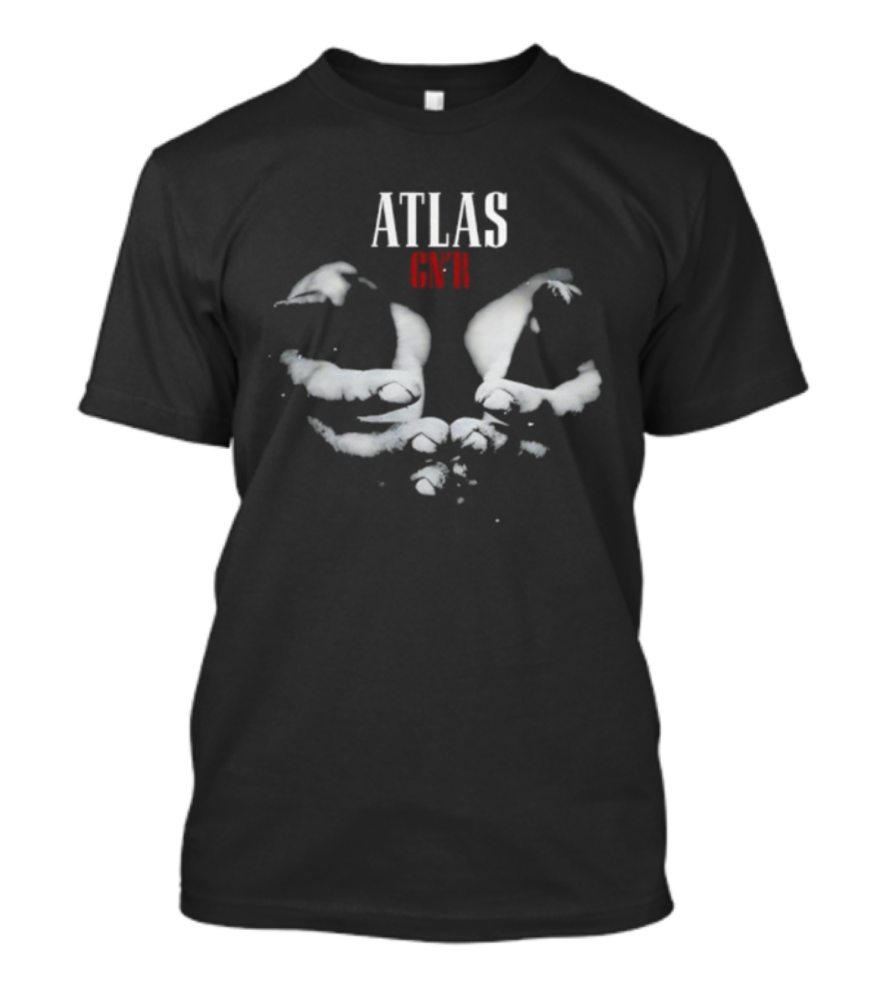 Atlas Guns N Roses Skull Artwork T-Shirt