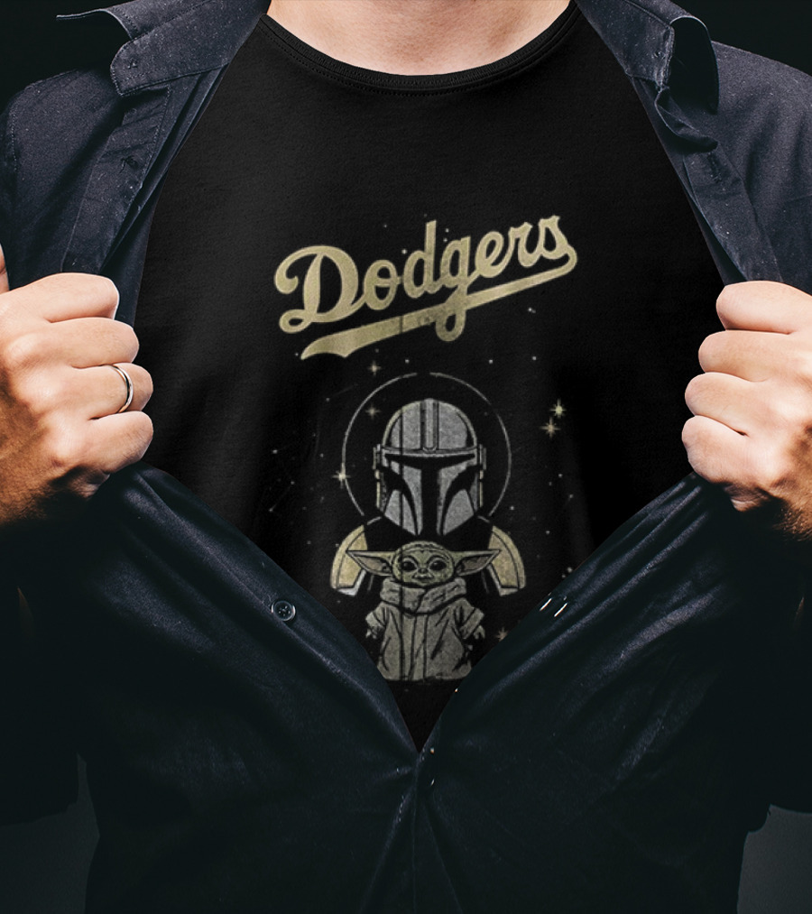 Los Angeles Dodgers Mandalorian Grogu This Is The Way T-Shirt