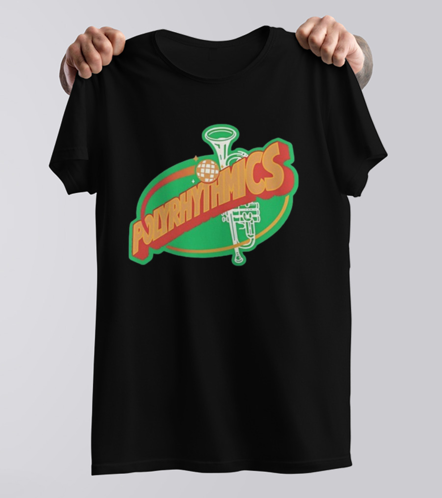 Polyrhythmics Funk Band Musical Instrument Retro Style T-Shirt
