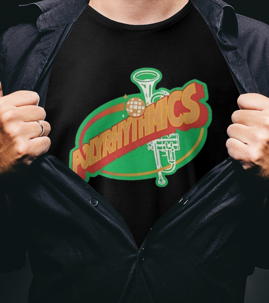 Polyrhythmics Funk Band Musical Instrument Retro Style T-Shirt