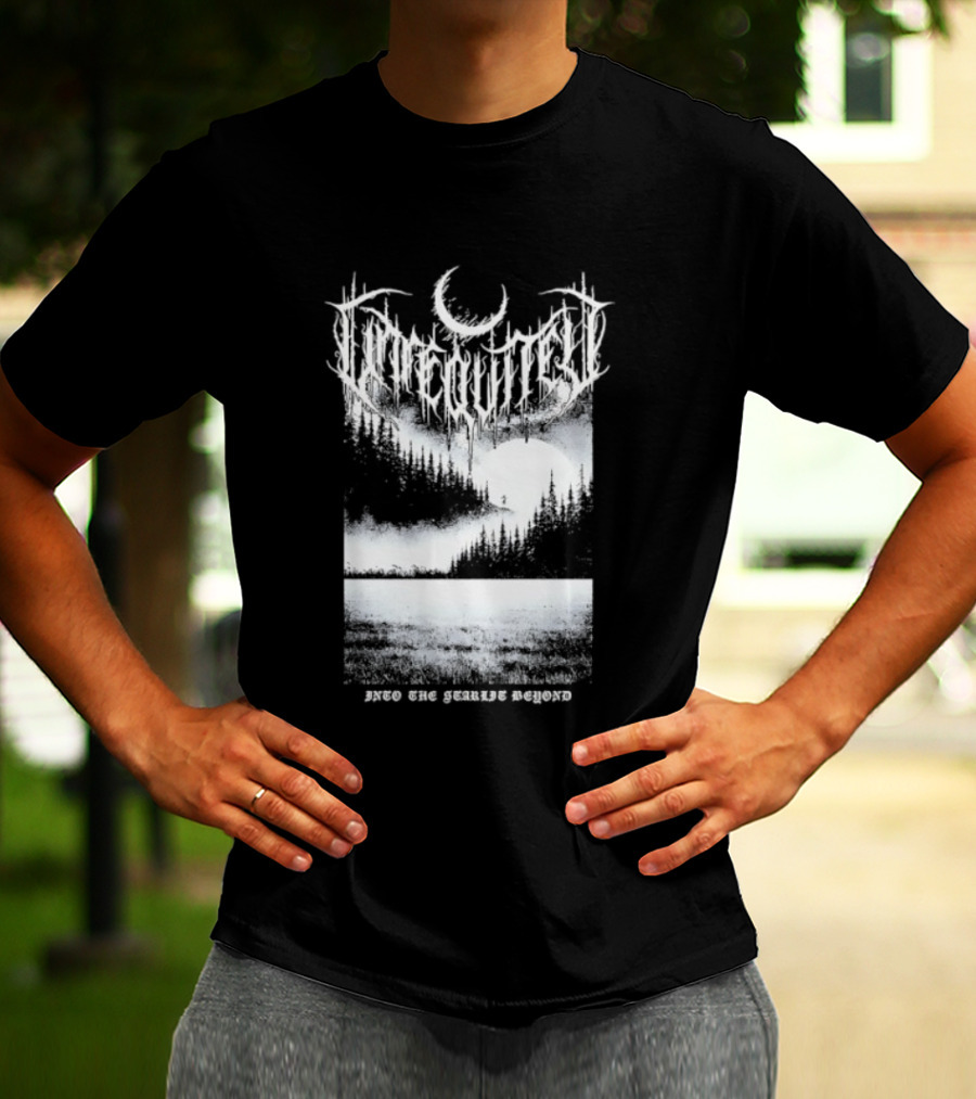 Svaltvinter Moonlit Forest With Geiranger Beyond T-Shirt