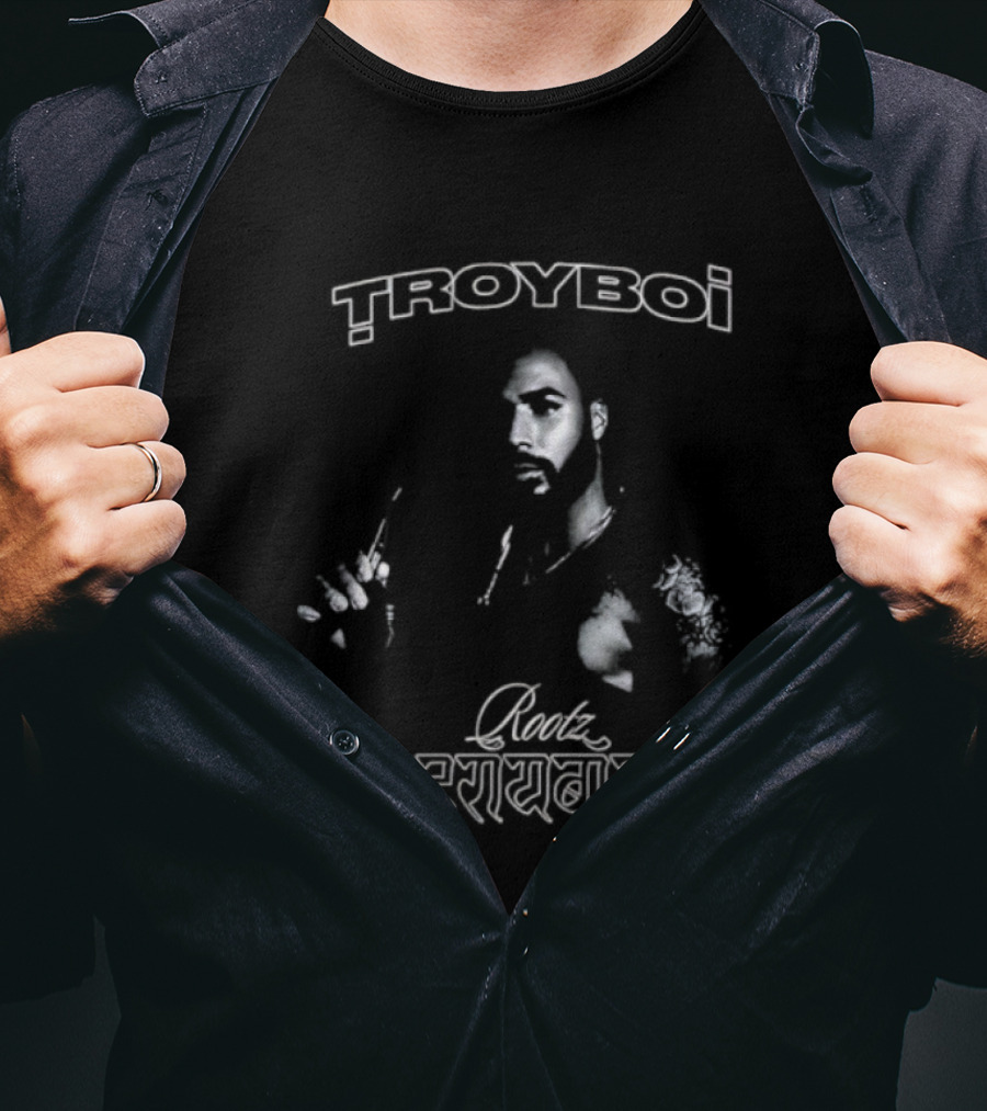 Troyboi Rootz Est 1987 Vintage Style Cheetah Palm Trees T-Shirt