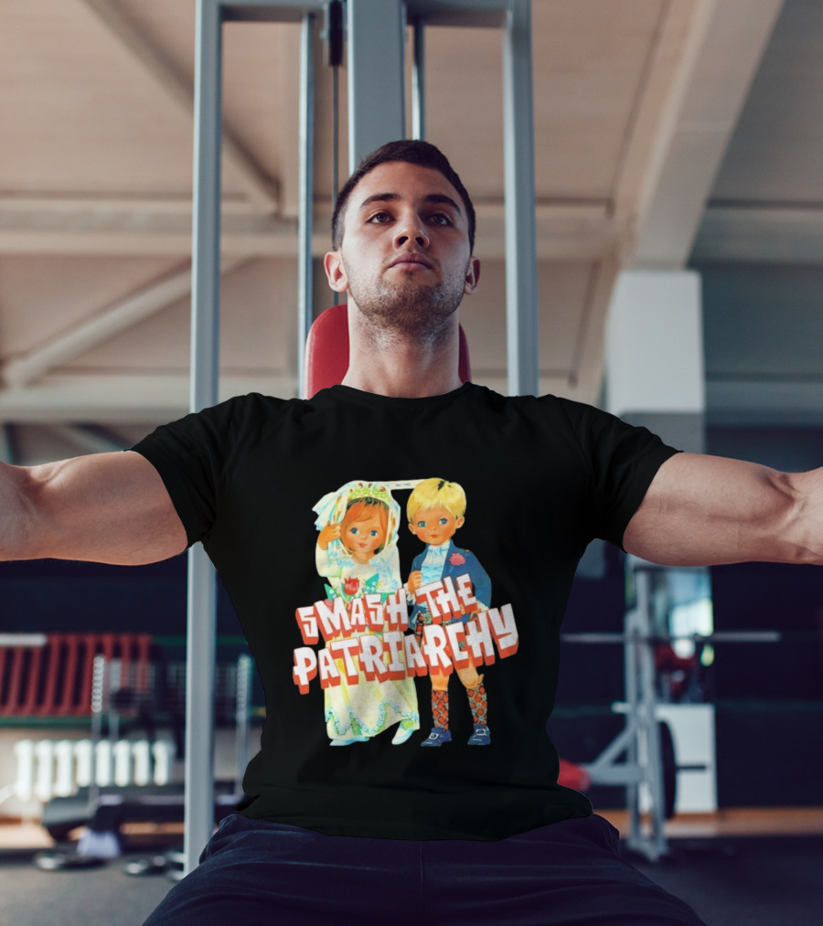 Smash The Patriarchy Vintage Children Illustration T-Shirt